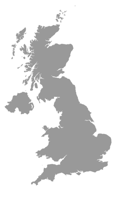 Outline map of the United Kingdom